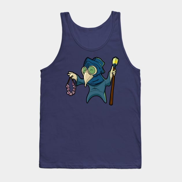 Medieval cartoon plague doctor Tank Top by VizRad